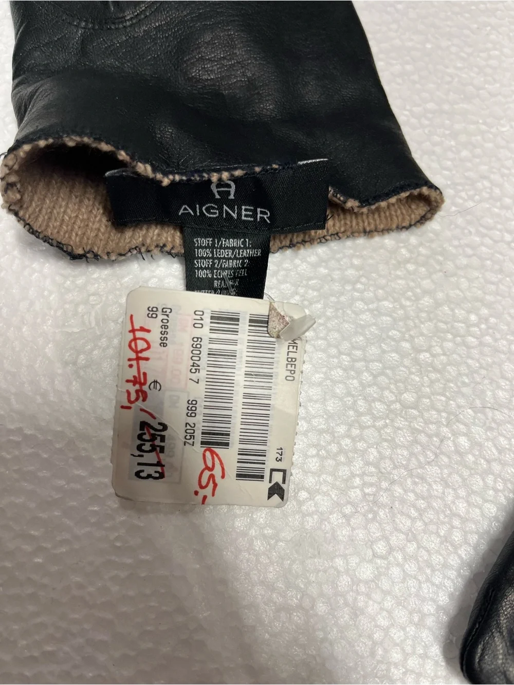 Etienne Aigner leather gloves Vintage